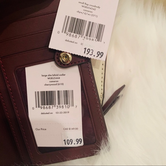 Set Small flap crossbody Cameron Kate spade wallet - Picture 8 of 8